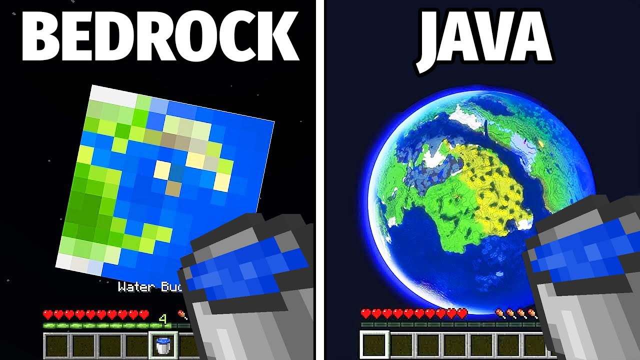 Minecraft Java Vs Bedrock Youtube Minecraft Java Vs Bedrock Youtube