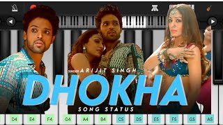 dhokha song piano tutorial | Arijit Singh | New Love song ❤️ | #copyhell | #youtube | cover | chords