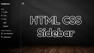 Sidebar Menu HTML CSS JavaScript | Responsive Sidebar HTML CSS | Sidebar Navigation With Dropdown