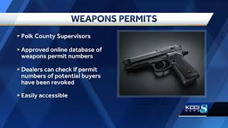 Polk County Supervisors put weapons database in place