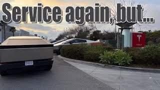 Cybertruck Back to Tesla Service AGAIN! Suspension Error \u0026 Software Fix?!