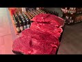 pov butchery lamb leg steaks in real time