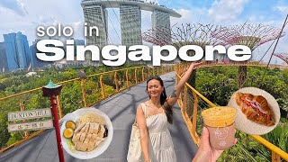 solo traveling in Singapore vlog | best attractions, local food & more