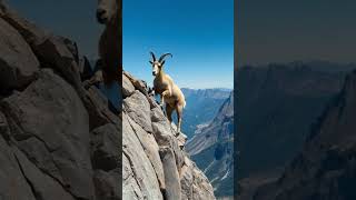 Goats on Cliffs #animals #goat #mountains