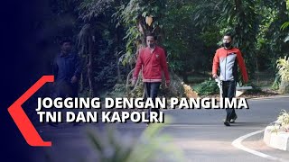 Jogging dengan Panglima TNI dan Kapolri, Presiden Jokowi: Olahraga Itu Penting!