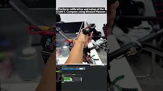 Perform calibration and setup of the CUAV C-Compass using Mission Planner #drone #calibration