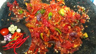 PENCINTA PEDAS WAJIB COBA || SAMBAL TERASI GANDARIA #gandaria #sambalterasi #sambel #tutorial #resep