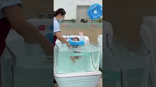 小人仔又去游泳啦The baby is reluctant to leave after swimming. #babyshorts