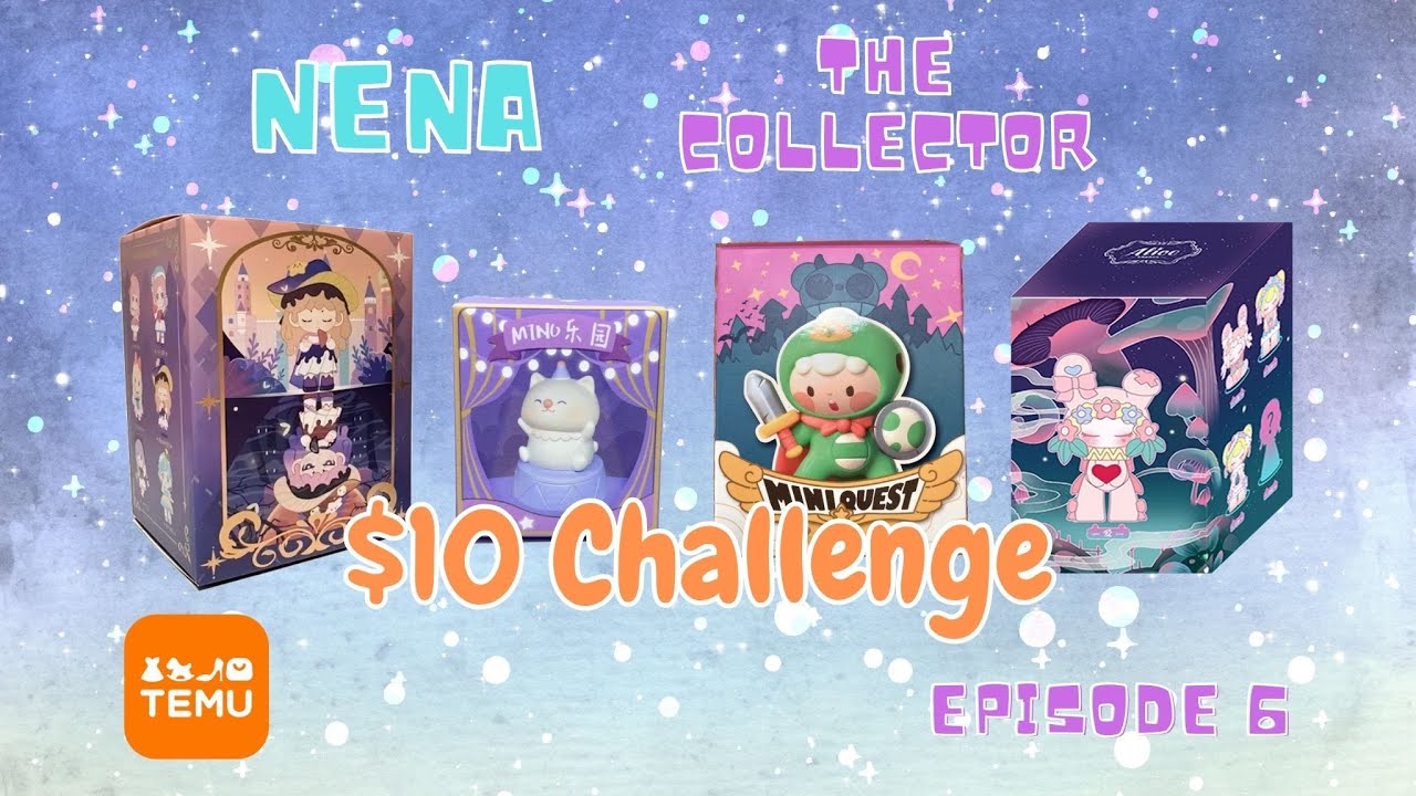 Blind Box Unboxing From Temu 10 Challenge Nena The Collector