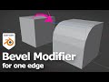 Blender bevel modifier selected edges