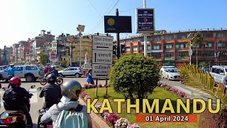 CAPITAL of Nepal KATHMANDU City Tour Sundhara to Kalanki 🇳🇵 April 2024