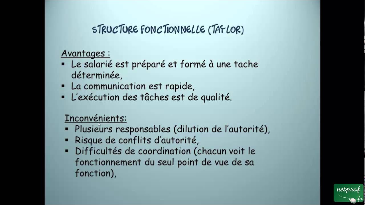 Economie : L'organisation Des Entreprises - YouTube