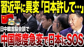 【ゆっくり解説】日中韓首脳会談で見えた中国の異変！経済崩壊中の中国が態度急変で日本にSOS…「日本ごめん…許して」