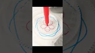 ASMR Oddly Satisfying Spirograph Design Beautiful Video #shorts #satisfyingvideo