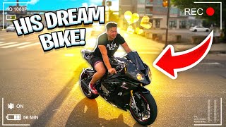 RANDY FINALLY RIDES HIS DREAM BIKE FOR THE FIRST TIME ! ( BMW S1000RR ) | BRAAP VLOGS