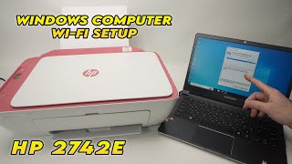 Wireless Setup of HP DeskJet 2742e Printer to PC Windows Computer