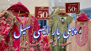 Sana Safinaz Winter Clearance Flat 50% Off  2025 || Video with Detail Fabric And Discount Prices