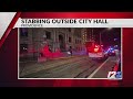 Police investigate stabbing outside Providence City Hall