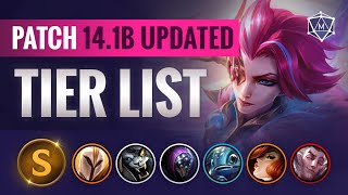 UPDATED Season 2024 TIER LIST for League of Legends (Patch 14.1b)