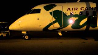 Marshaling the Dash-8 at Night