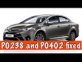 Toyota Avensis no power P0238 & P0402