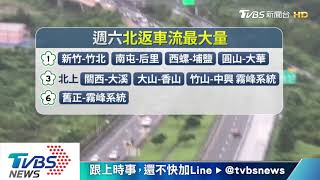 端午連假北返「周六」最塞！來看10大雷路段