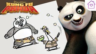How to Draw KUNG FU PANDA! | #CAMPDREAMWORKS DRAW-ALONG