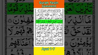 Surah Yasin (Yaseen) Ayat-1-7 🌹❤️ #shorts #trending #quran #viral