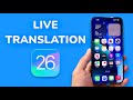 How To Use Live Translation On Messages On iPhone (iOS 26)