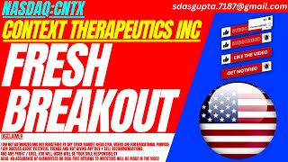 FRESH BREAKOUT : CNTX STOCK ANALYSIS | CONTEXT THERAPEUTICS STOCK