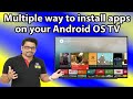 Hindi || Multiple way to install apps on your Android OS TV | Vu | Redmi | Mi | Motorola TV