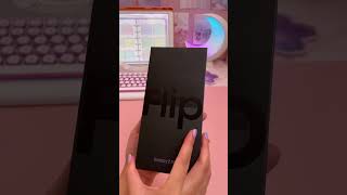 Galaxy Z Flip 4 unboxing 😍 new Samsung ZFlip4 💜 aesthetic flip phone