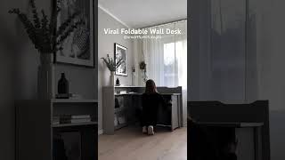 Viral Foldable Wall Desk #SmartFurniture #spacesavingfurniture #deskgoals #deskspace