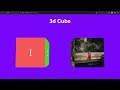 Quick CSS 3D Image Cube Animation in HTML ,CSS
