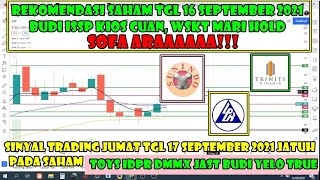 🆕 Sinyal Jumat 17 September Rekomendasi saham scalping trading TOYS IDPR DMMX JAST BUDI YELO TRUE