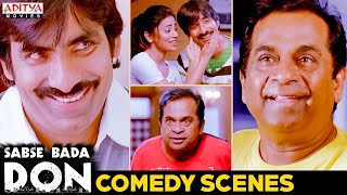 Sabse Bada Don Comedy Scenes | Ravi Teja, Shirya Saran | Brahmanandam | Aditya Movies