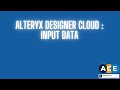 Alteryx Designer Cloud   Input Data