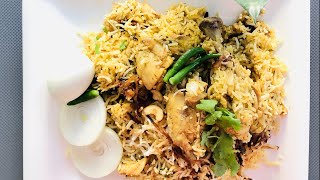 hyderabadi chicken dum biryani | restaurant style eid special | chicken biryani recipe | kuska rice