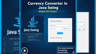 Currency Converter in Java Swing | Simple GUI Project #CurrencyConverter #JavaSwing #JavaProject