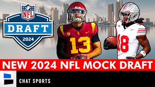 2024 NFL Mock Draft Ft. Caleb Williams, Marvin Harrison Jr. & Drake Maye + 5 Other Top Prospects