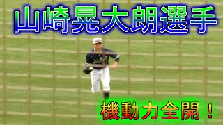 守備で猛アピール！山崎晃大朗選手【対サムスンライオンズ戦】ヤクルトスワローズ　浦添キャンプ