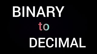 COVERT BINARY TO DECIMAL USING C LANGUAGE | C PROGRAM