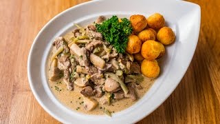 Stroganoff bélszín recept