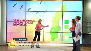 Vädret i mars  - Nyhetsmorgon (TV4)