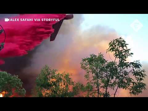 What is the red stuff they dump on wildfires?