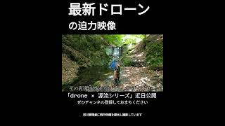 【最新ドローンのチカラ】ドローンが魅せる源流釣りの迫力映像#Shorts #源流 #ドローン