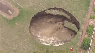 Giant Sinkhole Opens in Backyard