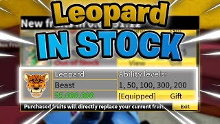 Leopard Fruit Was Just In Stock After 3 Months... (Blox Fruits)