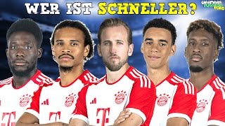 FC Bayern Quiz: Wer ist schneller? ft. Musiala, Sane, Kane - Fußball Quiz 2024