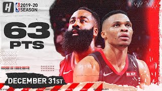 James Harden & Russell Westbrook 63 Points Combined Highlights vs Nuggets | December 31, 2019